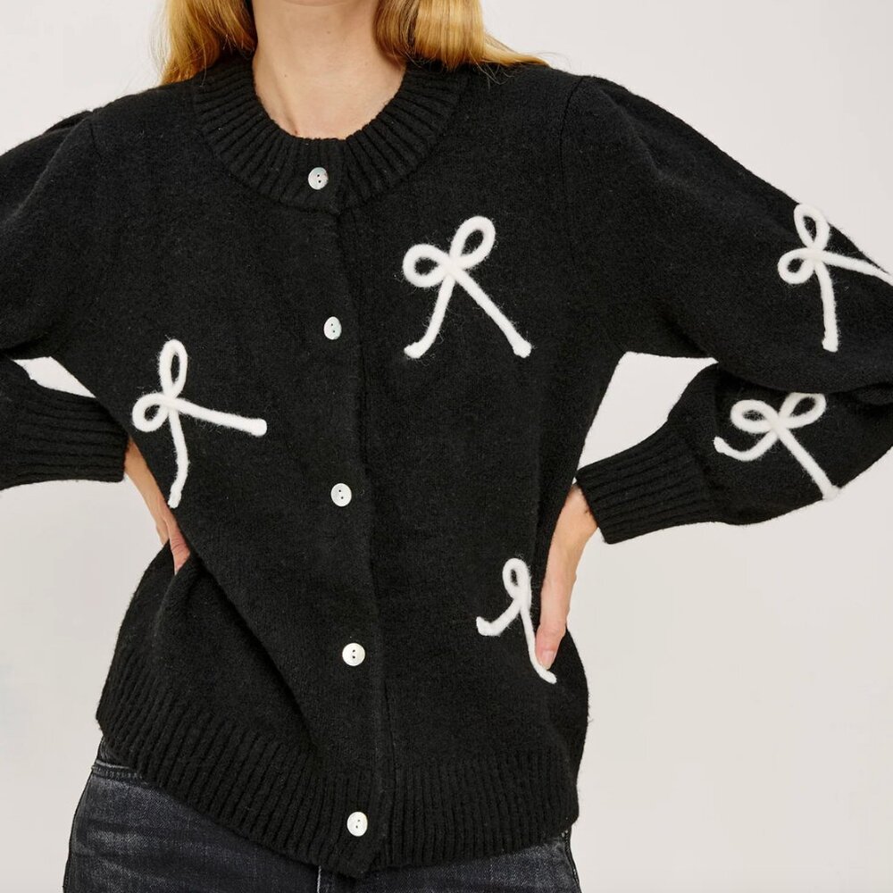 NWT Rails Francesca Bow Cardigan - Picture 2 of 3